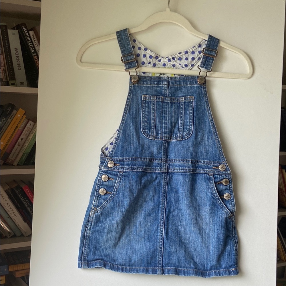 Mini Boden Denim Overall Dress w/ 💙 Pockets